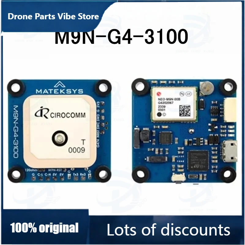 

Fy1pcs for MATEKS GNSS M9N-G4-3100 GNSS GPS Module Supports CAN/DroneCAN and UART/MSP communication interfaces