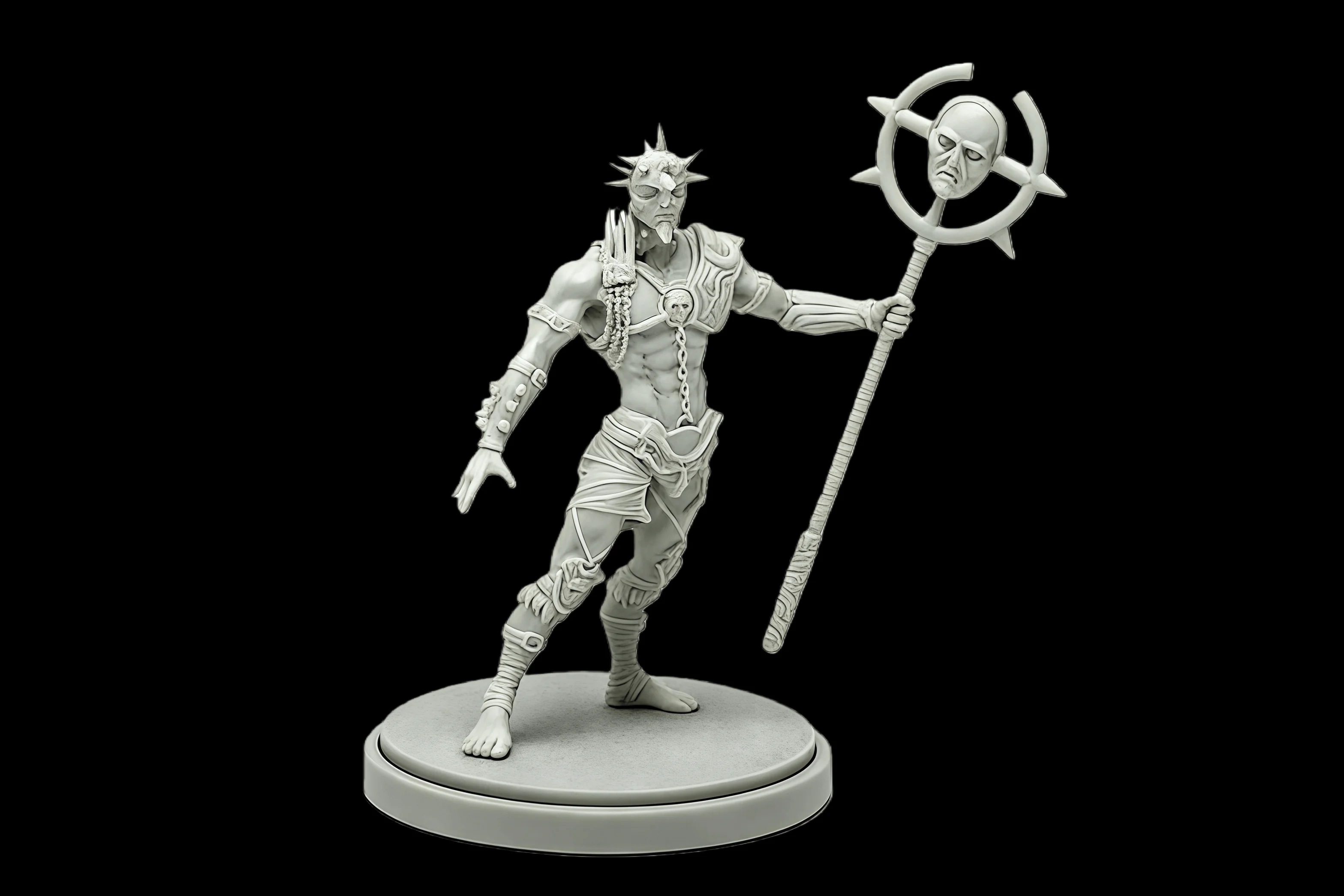

40mm Die-casting Resin Model Assembly Kit, GK， Storm Worshipper, Unpainted, Needs To Be Assembled