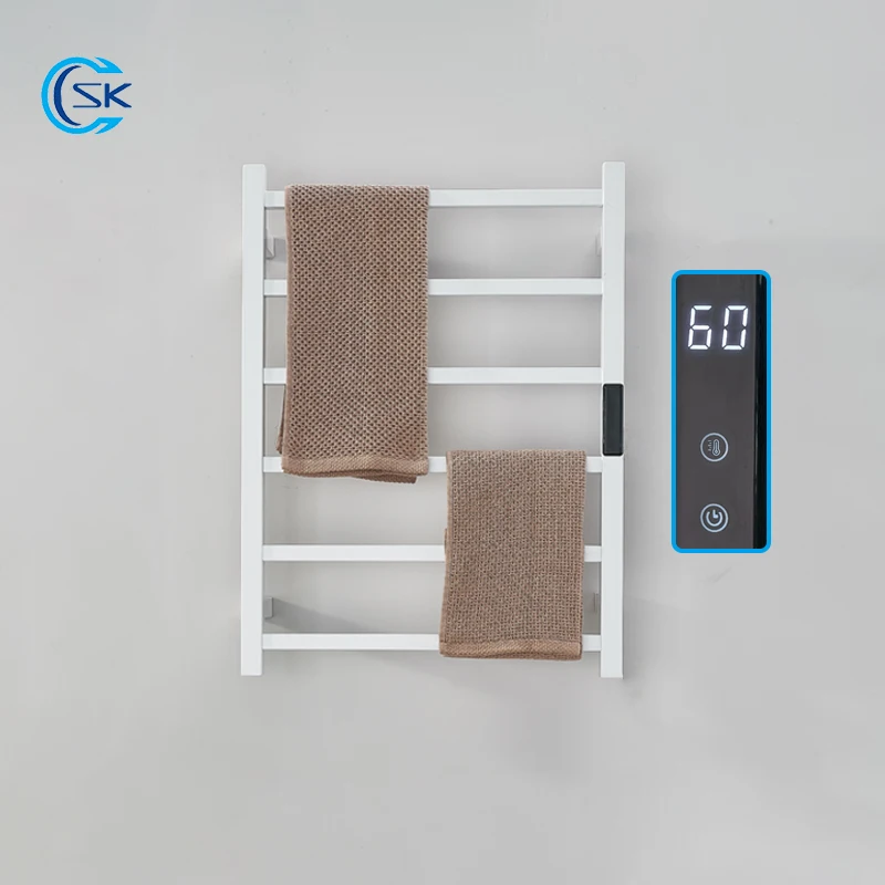 Bathroom Towel Warmer.Smart Touch Electric Heated Towel Rail.Wall Mounted Electric Towel Rack.Hidden/Exposed Wires Towel Dryer.