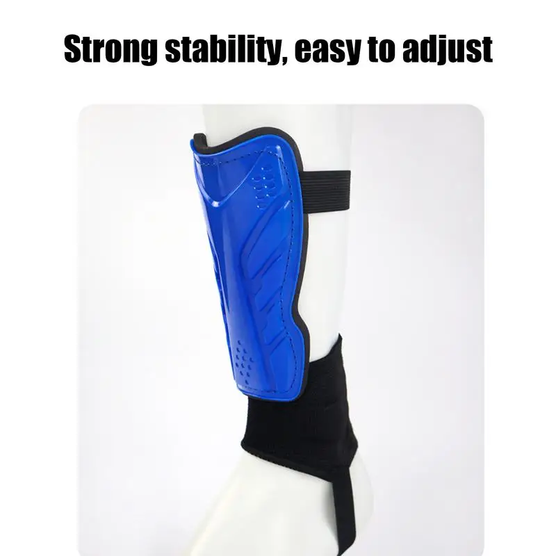 Youth Soccer Shin Guards Boys Shock-Absorbing Football Shin Guards 2PCS Adjustable Straps Athlete Supplies Calf Protector