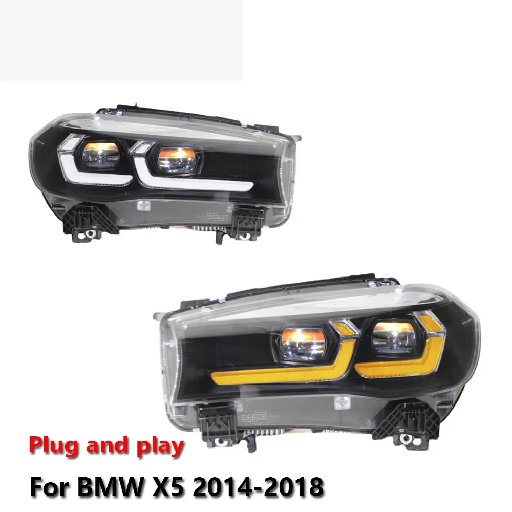 

Car Accessories Headlights led For BMW X5 F15 2014-2018 DRL Fog Trailer lamps Turning Signal Voiture Plug And Play