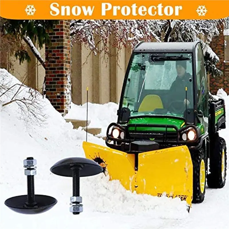 AEA7-Snow Plow Blade Heavy Duty Skid Shoes For Compatible With Polaris Ranger Razor Sportsman Magnum ATV/UTV 2873423