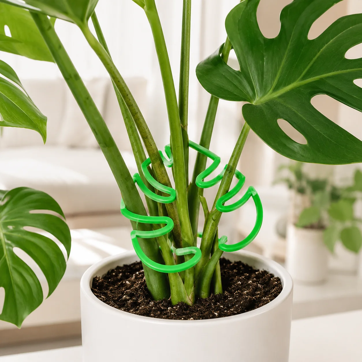 2-piece Set of Plant Stem Support Clips, Horticultural Plant Turtle Back Bamboo Support Fixator, Hydroponic Tree Branch Fixation