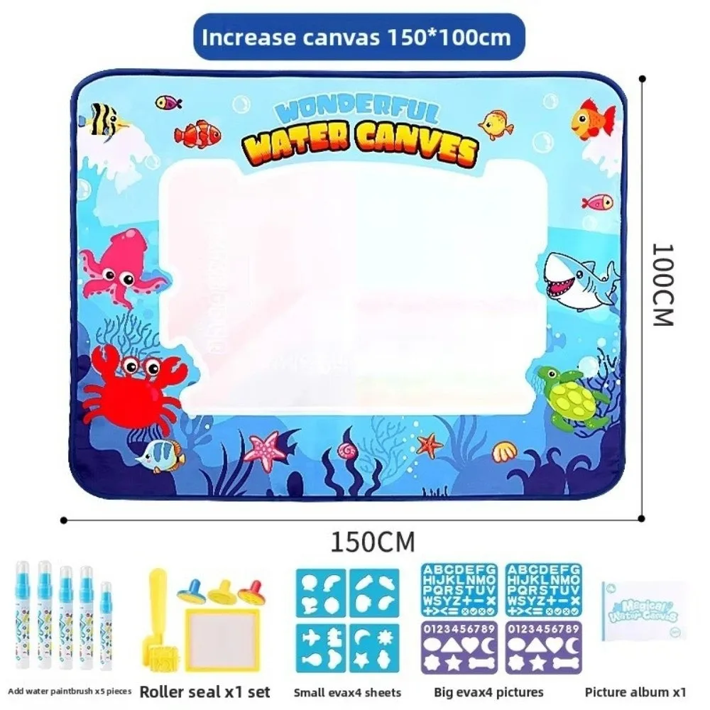 Nuevo Repetutamente Doodle Magic Water lienzo lavable Graffiti tablero de dibujo estera