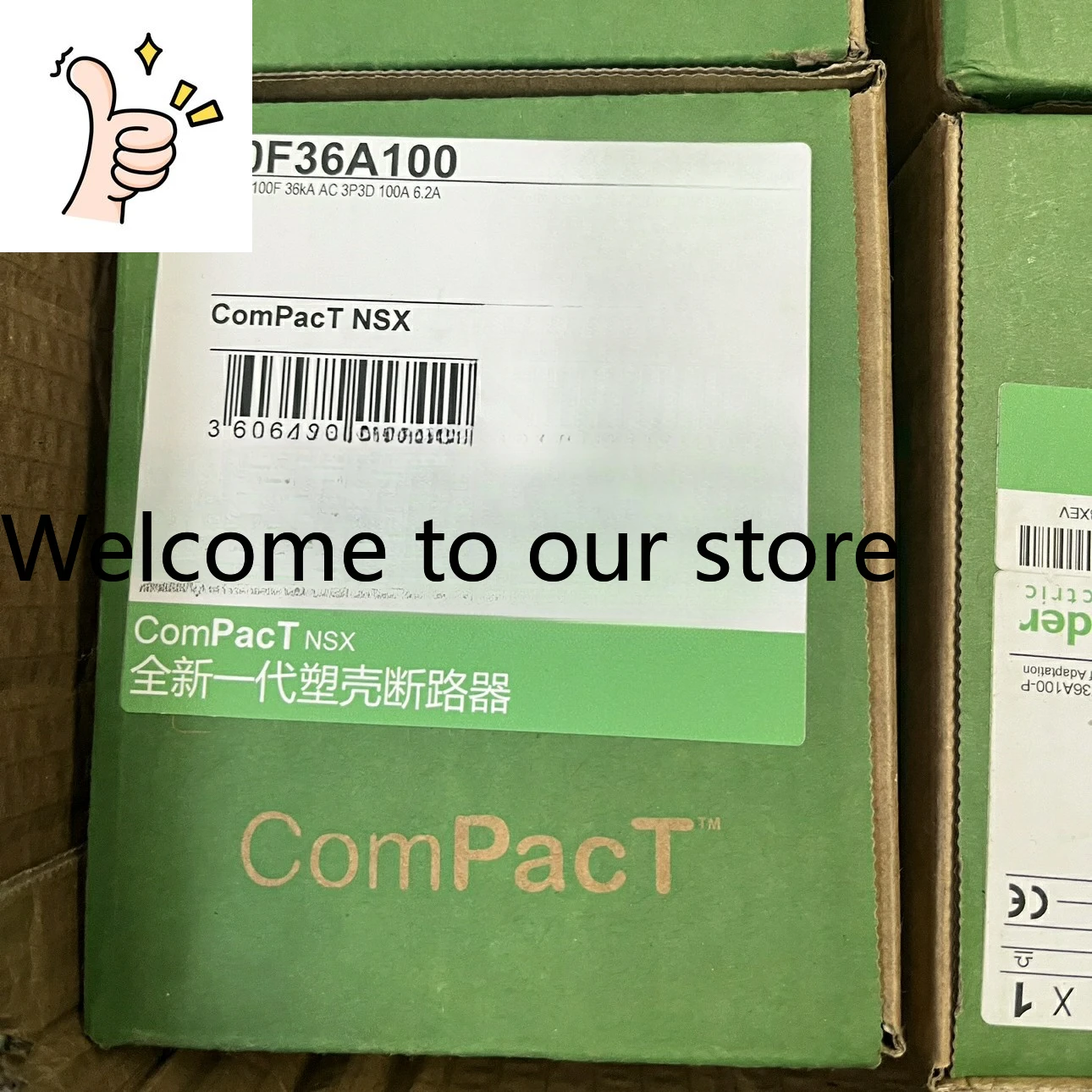 Molded Case Circuit Breaker NSX100F 3P 6.2A Fixed C10F36A100