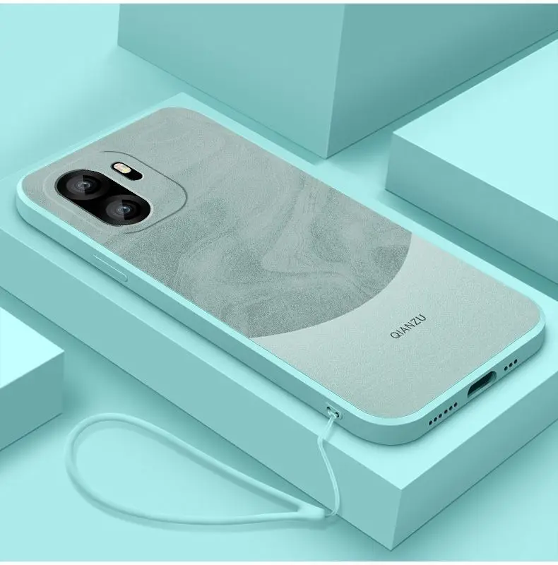 Liquid Silicone Soft Case For Oneplus ACE6 15R ACE 6T Lanyard Ultra-thin Anti-fall Cover For Oneplus ACE6 1+15R Bumper