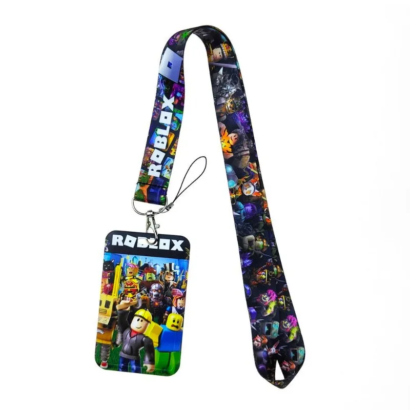 لعبة جديدة ROBLOX سلسلة الكرتون الهاتف المحمول الحبل بطاقة حافلة بطاقات مكافحة فقدان هارد شل بطاقات الحبل صديق هدايا عيد الميلاد #1