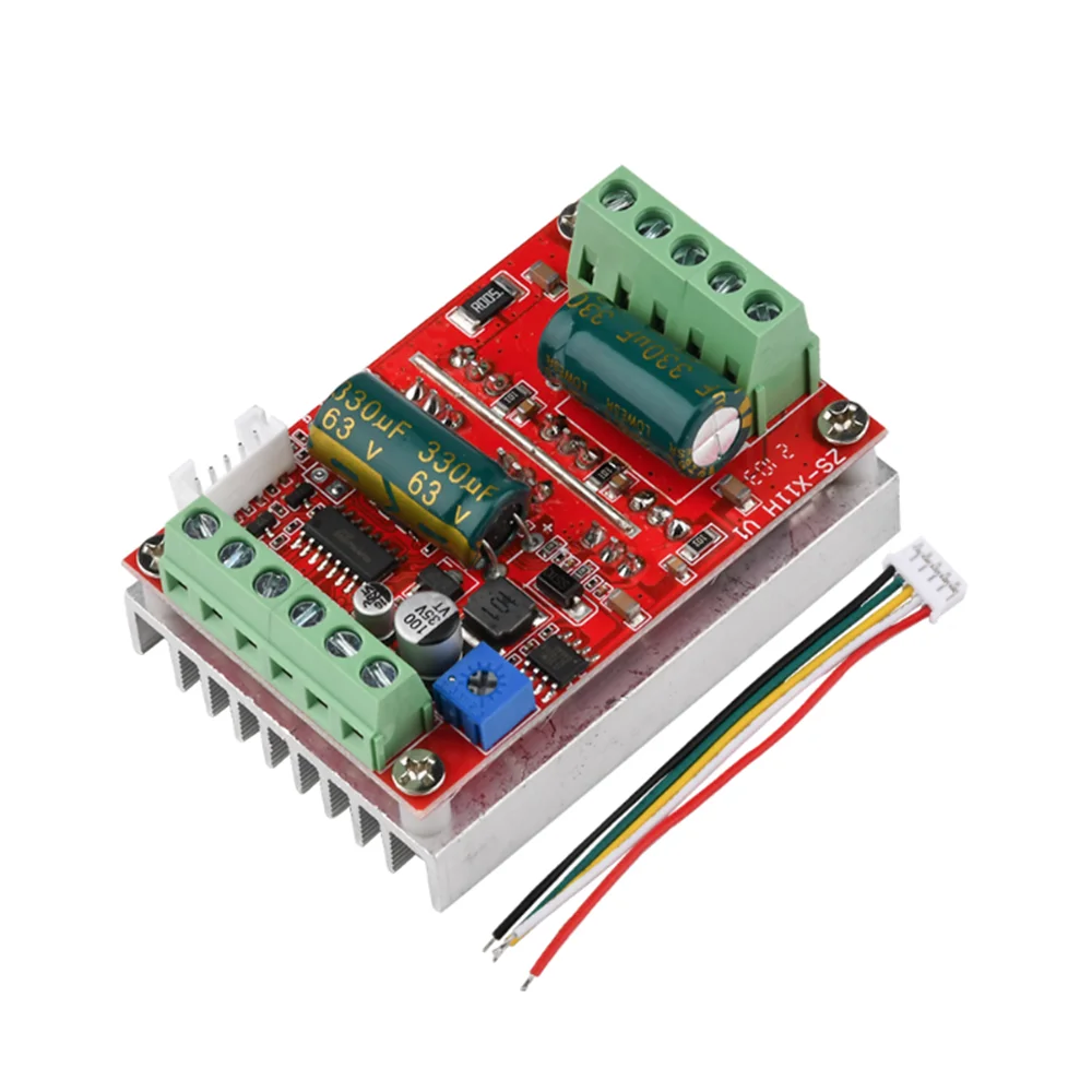 DC 6-60V 400W BLDC Three Phase DC Brushless Motor Controller 12V 24V 48V PWM Hall Motor Control Driver Board with Forward/Revers