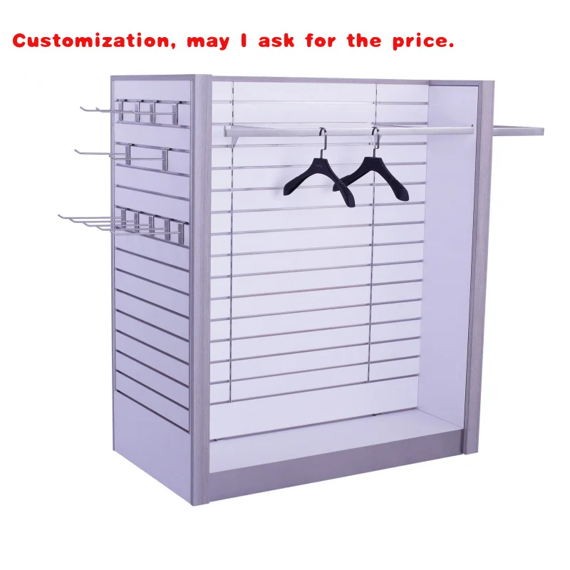 

custom.Custom Metal Supermarket Clothes Display Rack Wood Shop Gandola Shelves Retail Store