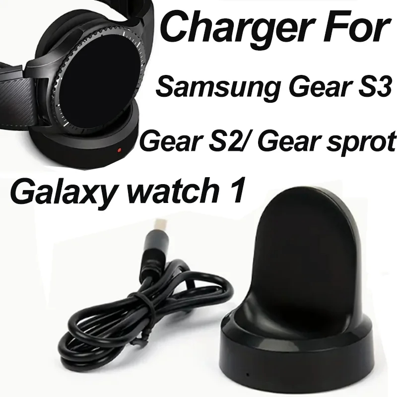 Para Samsung Gear Sport/S2/S3 Classic/Frontier Smartwatch Cable Base de carga de repuesto
