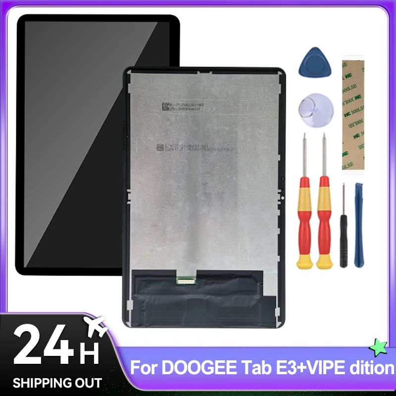 For DOOGEE Tab E3 MAX E3 Pro E3+ VIPE Edition LCD Display + Touch Screen Full Assembly Tablet Replacement Parts With Tools