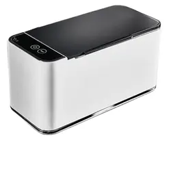 Household Ultrasonic Cleaning Machine Mini Cleaning Machine For Glasses And Braces Jewelry On The Table White Clean Home