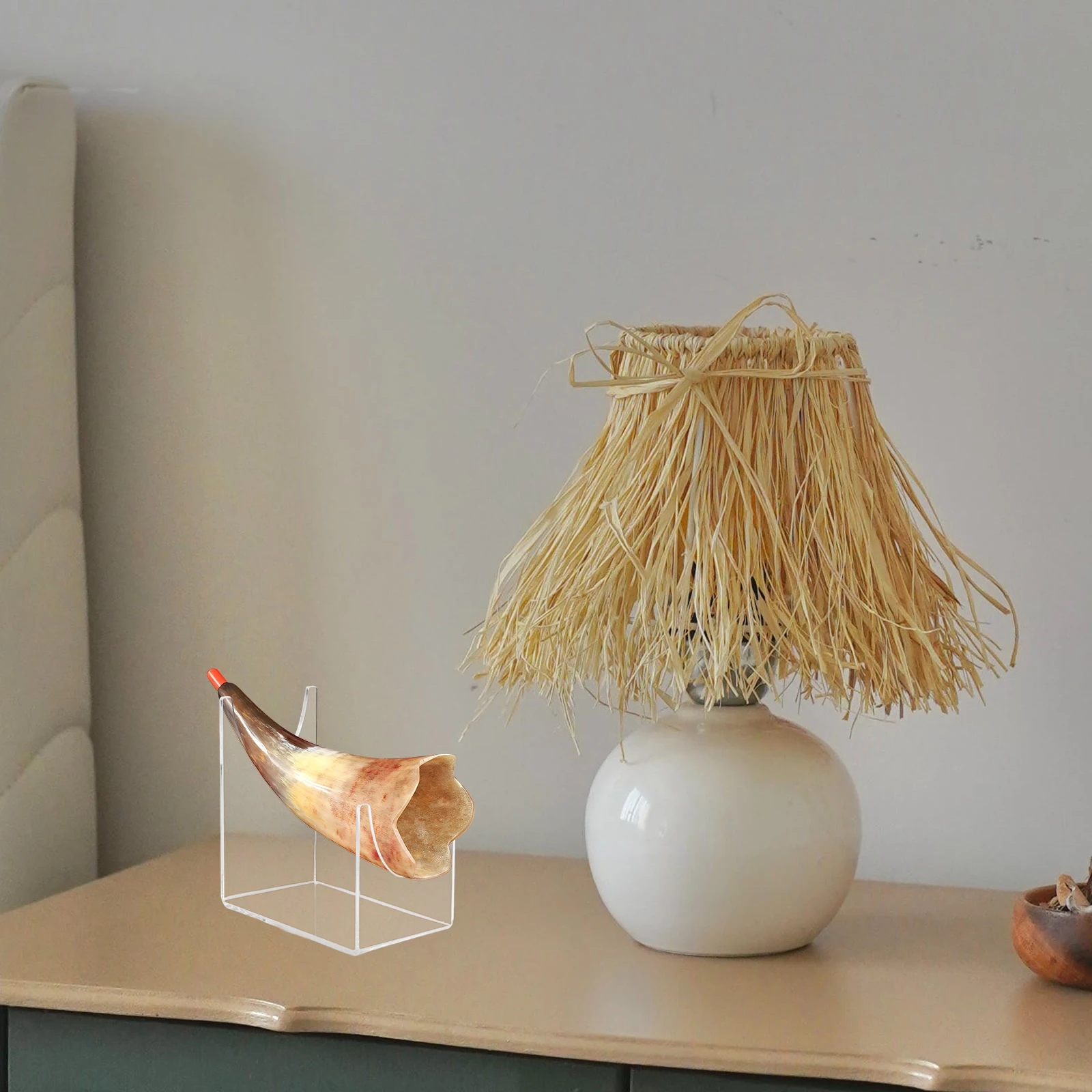 

2Pcs Sword Display Stand Acrylic Holder Clear Desktop Decorative Sword Rack Household Organizer Storage Stable Design