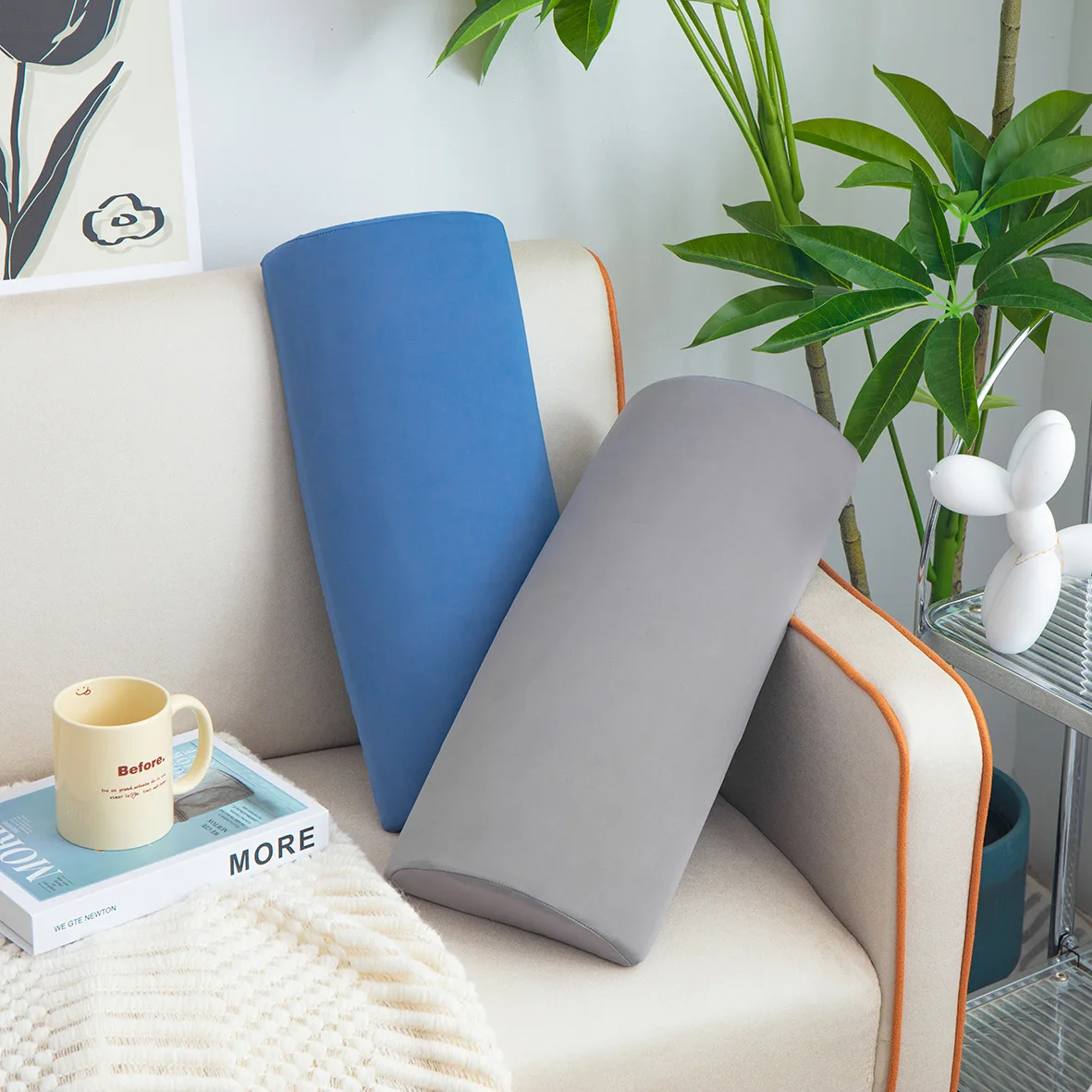 

Foam Filling for Legs Knees Lower Back Head Office Home Travel 1 PC Half Moon Bolster Pillow Ankle Knee Support Quality Memory