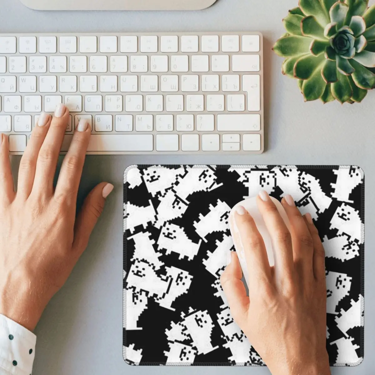 Undertale надоедливая собака, милый коврик для мыши, компьютерная клавиатура, коврик для мыши, игровой коврик для ноутбука, офисные настольные коврики