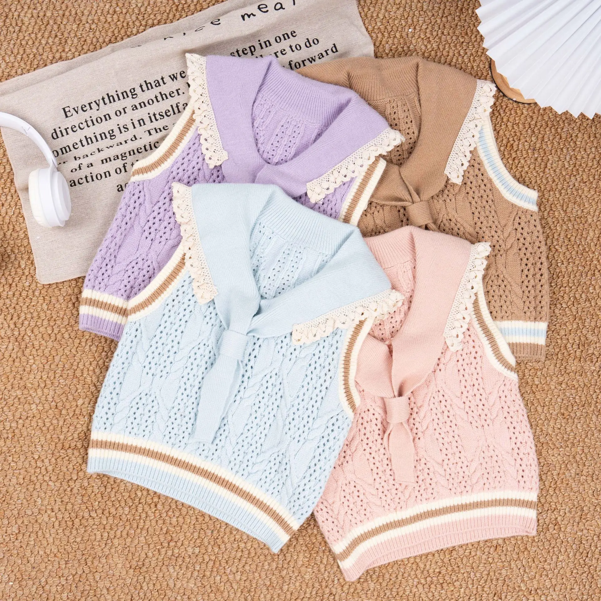 Girls Knitted Vest … - image