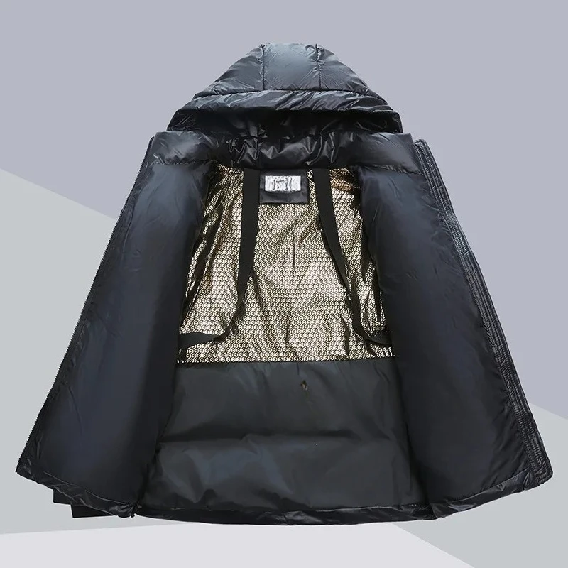 Chaqueta de algodón para mujer, abrigo de algodón grueso con capucha cálido para invierno, trajes de pareja resistentes al frío, ropa de abrigo de algodón para mujer