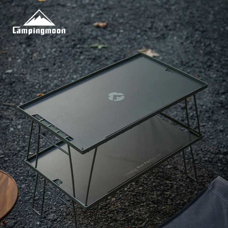 T-2308-BK IGT Klappbarer Campingtisch aus Aluminiumlegierung, Bestseller Schwarzer Outdoor-Tisch, Tragbar und Modern