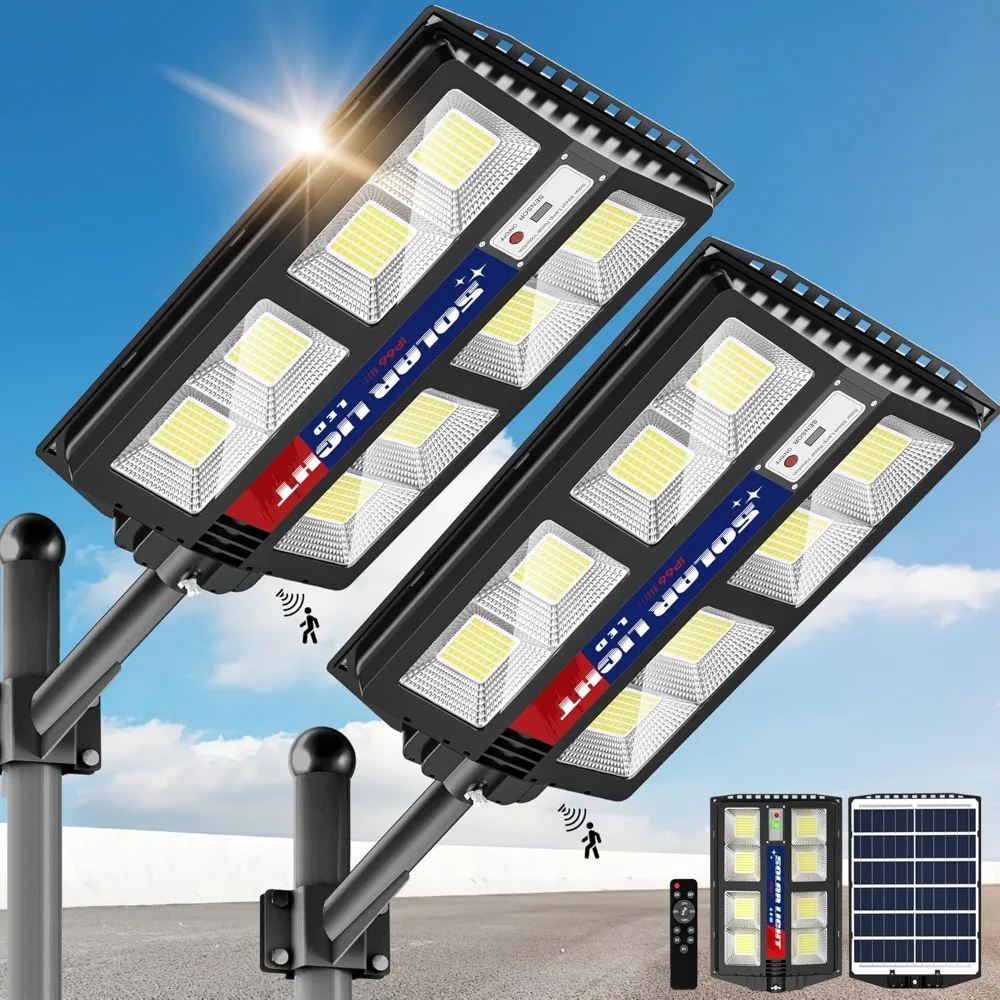 

Outdoor Waterproof Solar Street Light, 2-Piece Solar Street Light, Dusk to Dawn