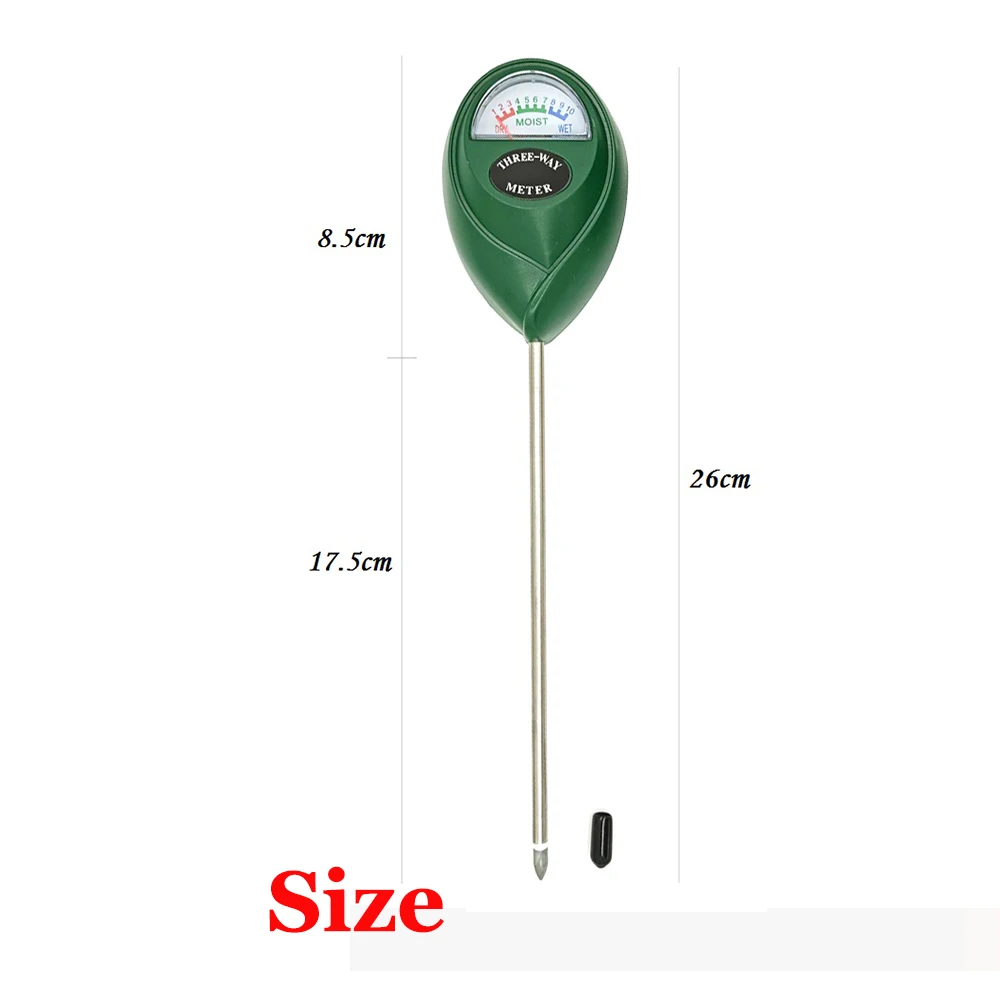 Soil Dry Meter Wet Tester Metal Probe Gardening Soil Moisture Sensor Intensity Measurement Analysis Outdoor Plant Hygrometer