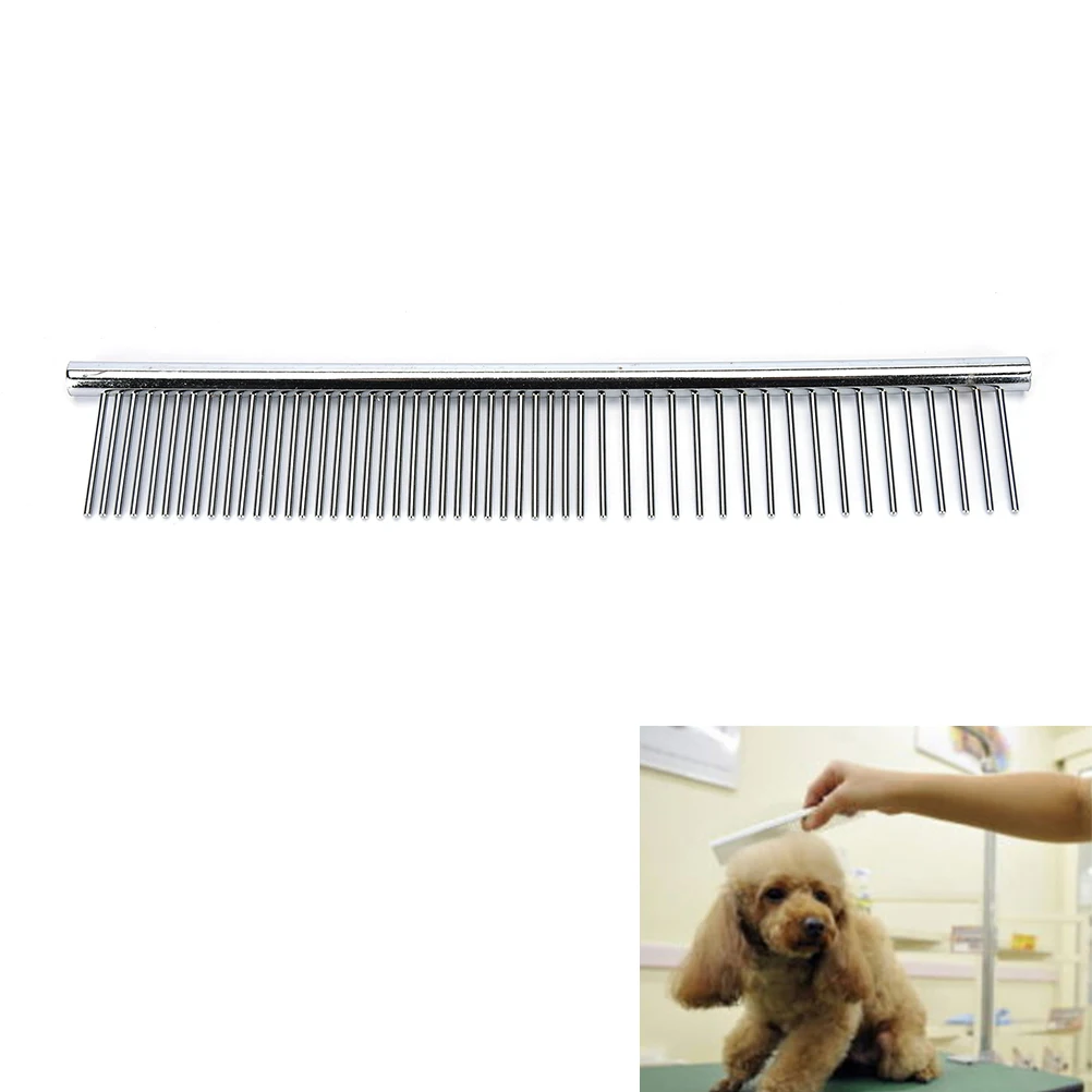 Hot Sale Stainless Steel Pet Hair Trimmer Combs Puppy Cat Cleaning Brush Pet Shedding Grooming Asymmetric Dog Long Hair Comb