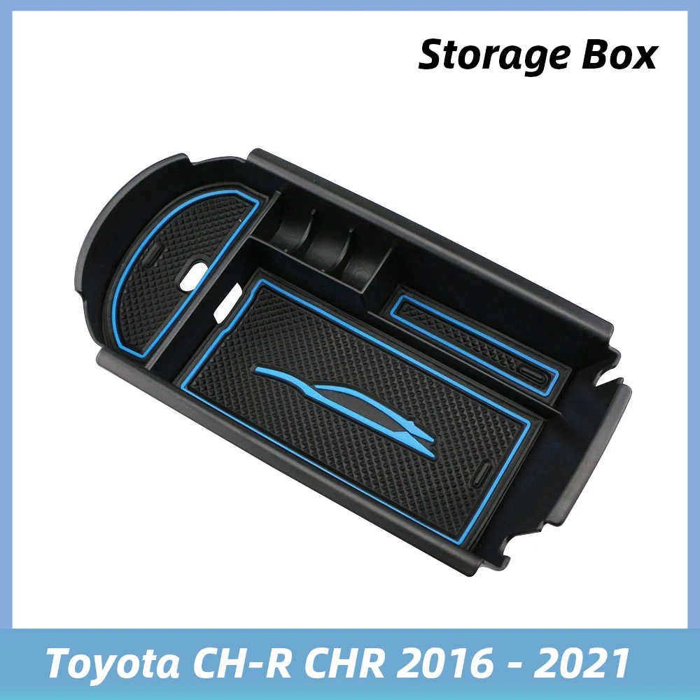 

Car ABS Center Concole Armrest Box Phone Holder Storage Box for Toyota C-HR CH-R CHR 2016 - 2021 Kit Parts Accessories