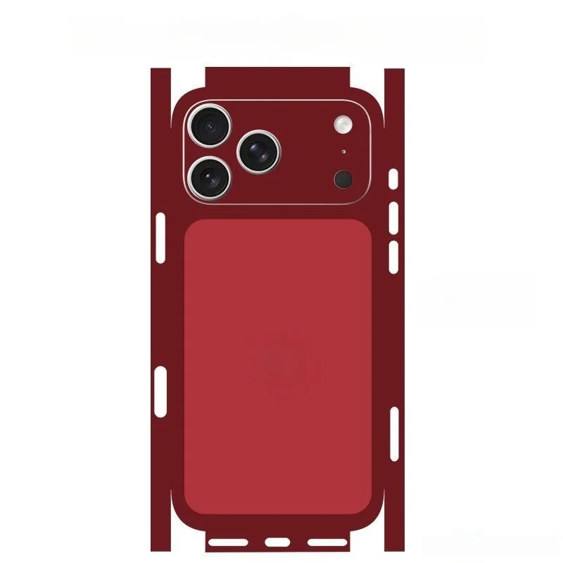 Plain Color Skin Wrap For IPhone18 17 16 Pro Max Sticker 15 14 Plus Back Film Protective Decal Side Frame Back Protector