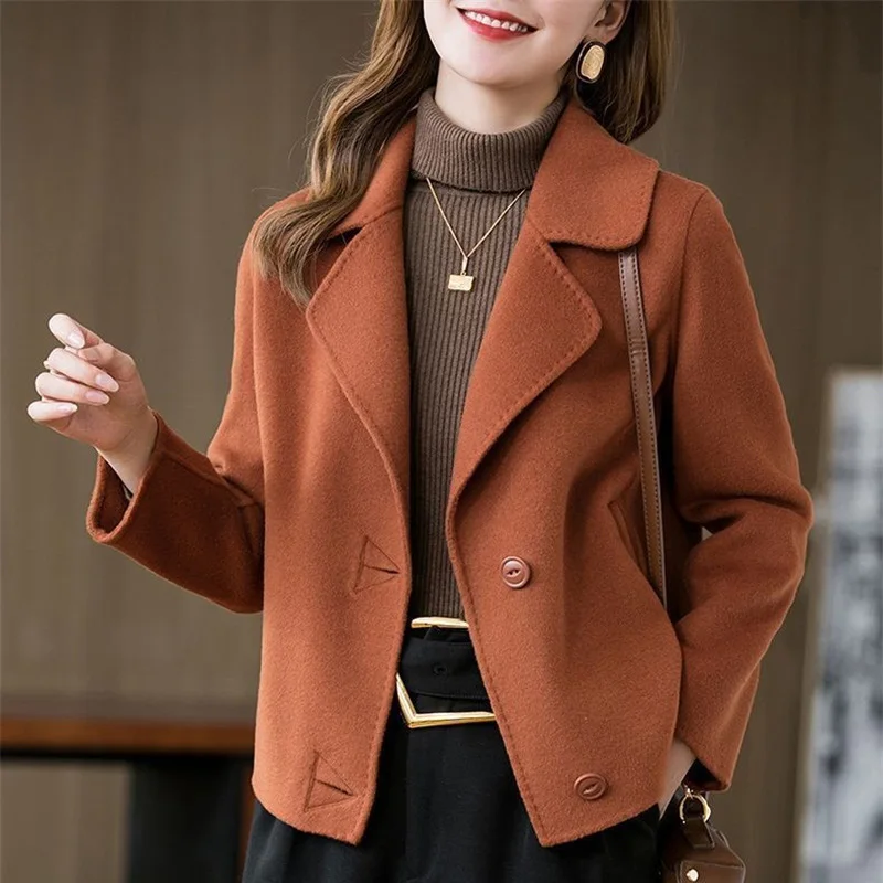 Coats Women The Spring Autumn 2025 The New Short Jacket Fashionable Versatile The Woolen Coat Worn By The Mother Overwear Female