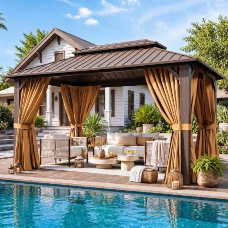10X12Ft Hardtop Gazebo
