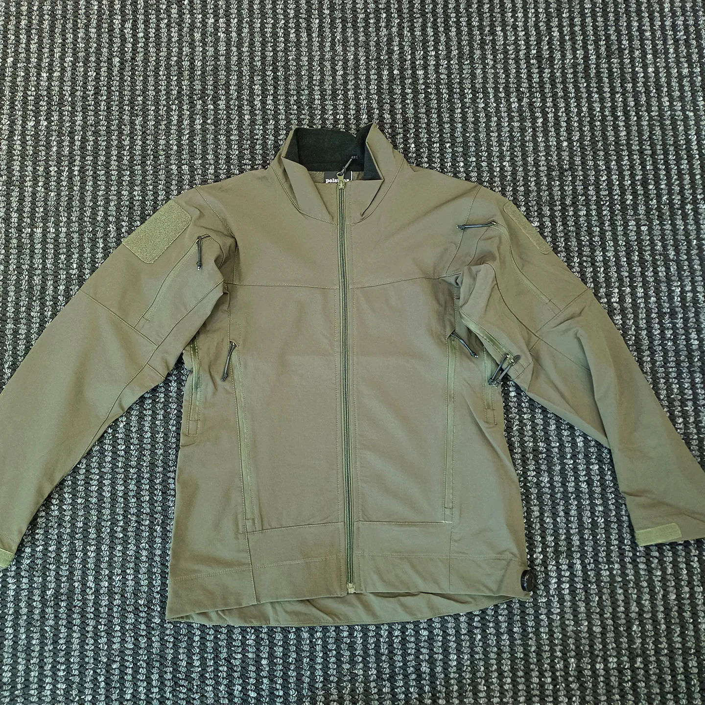 

Man spring and autumn Tactical jacket with rotating buckle tightening four sided elastic multifunctional jacket