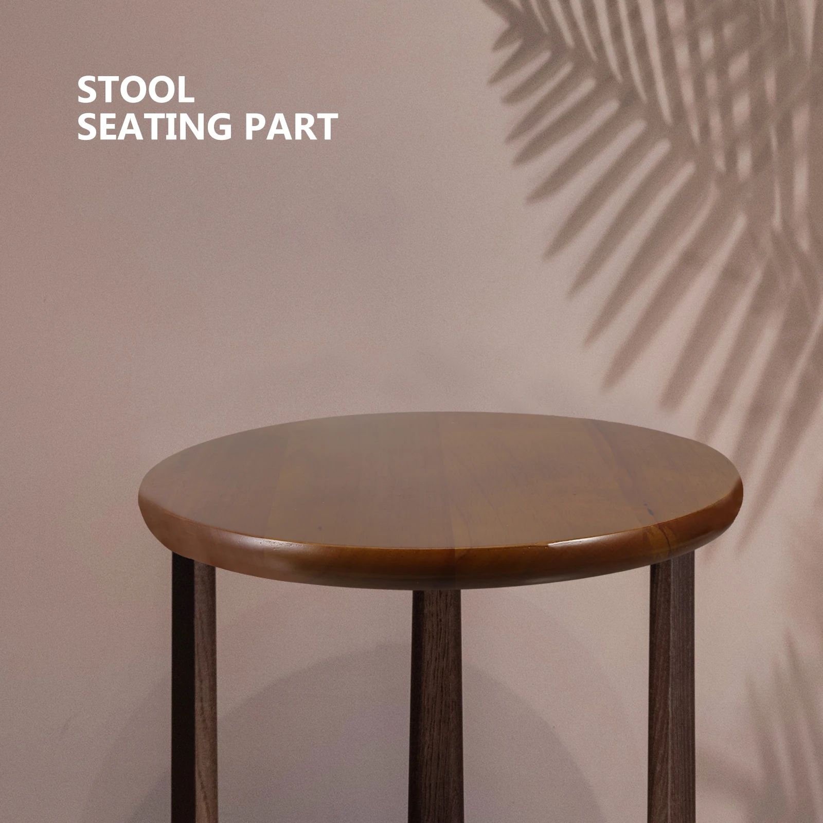 

Detachable Round Stool Panel 29 5cm Retro U Edge Rubber Wood Seat Replacement for Chairs Stools Household Wooden Part
