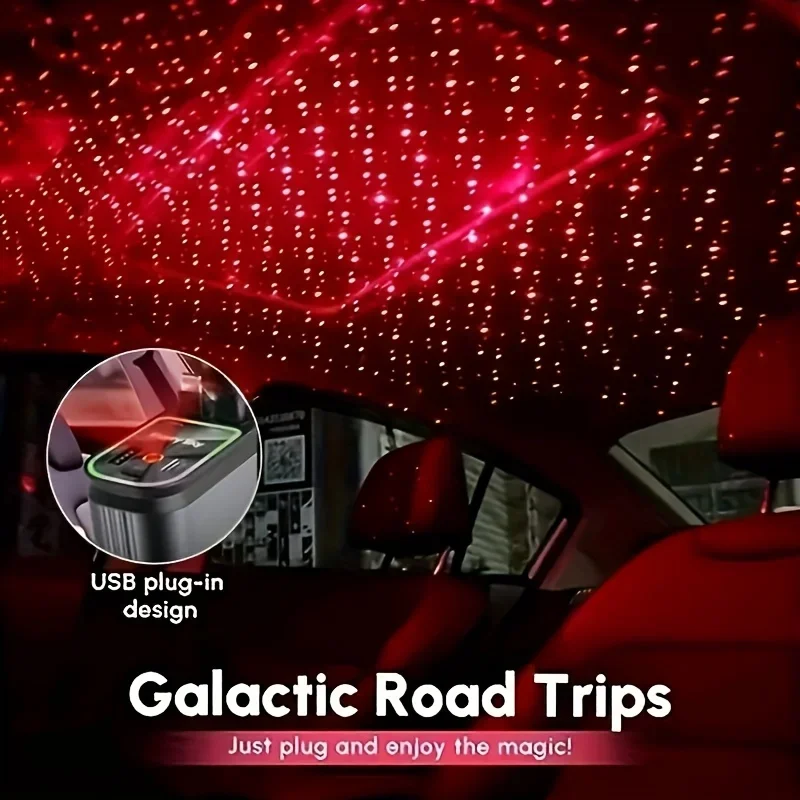 4 IN 1 Retractable Starlight Car Charger Phone USB Roof Star Type C Cable For iPhone Fast Charge Cord Cigarette Lighter Adapter