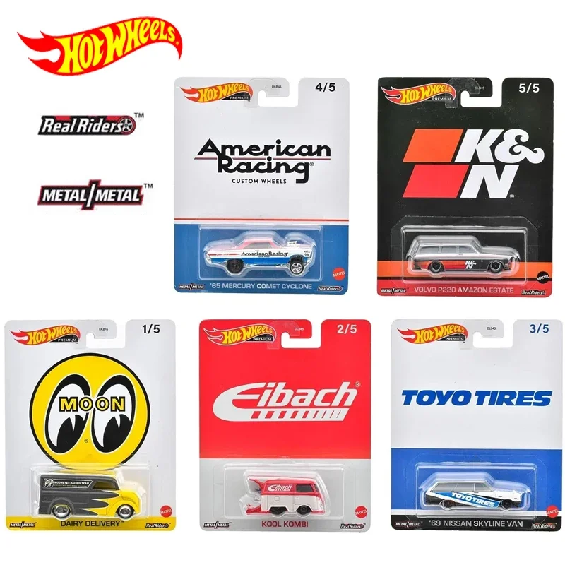 Original Hot Wheels Premium Auto Popkultur Kinderspiel zeug für Jungen Druckguss Molkerei Lieferung Nissan Skyline Van Quecksilber Kometen Geschenk