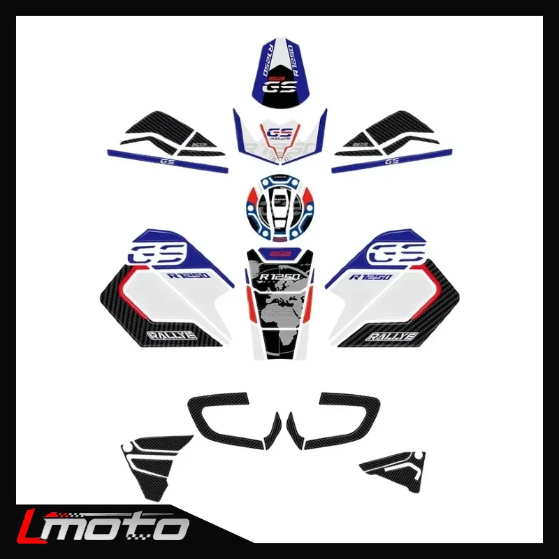 

GS 1250 Adventure Rallye Motorcycle Accessories 3D Resin Sticker Tank Pad Protection Kit for R 1250 GS Adventure 2021-