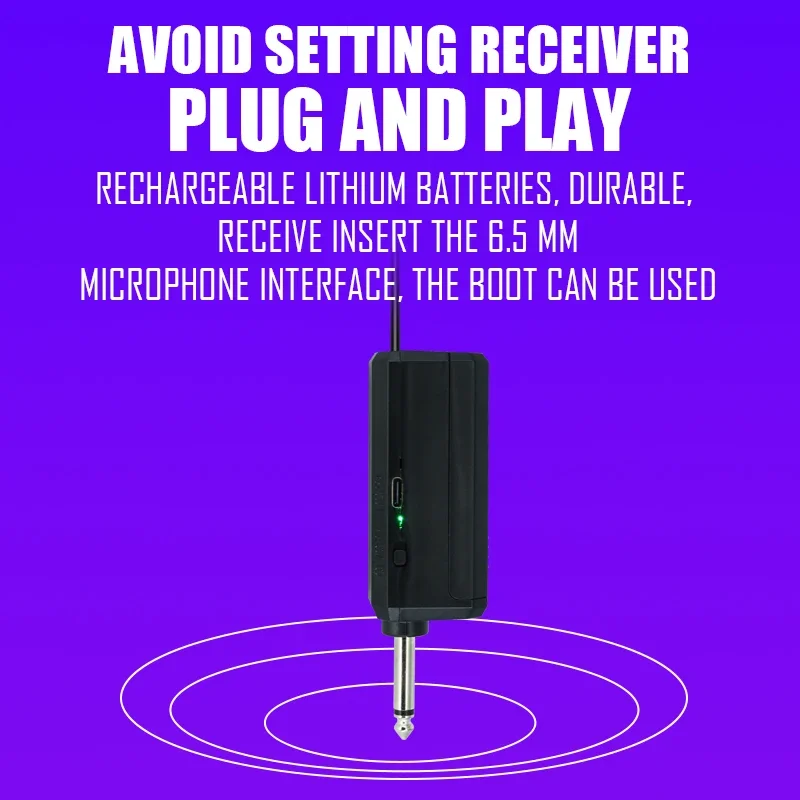 Professional Wireless Microphone 4 Channels Karaoke Handheld  Chargeable Easy Use Outdoor With Suitcase