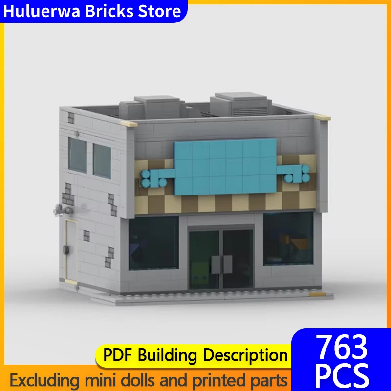 Popular Anime Model MOC Building Bricks Springfield Game Console Room Modular Technology Gift Holiday Assemble Children Toy Suit