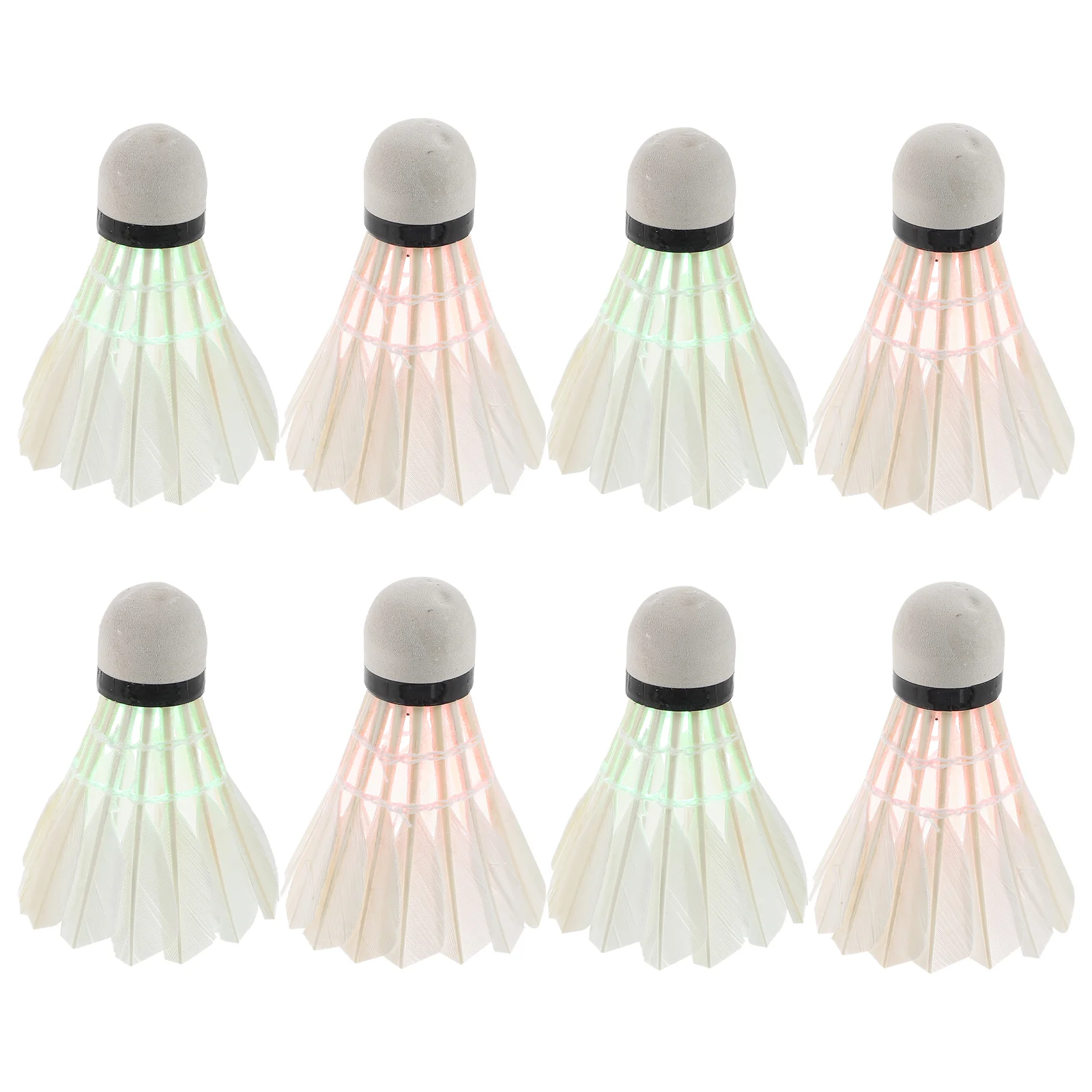 8 Pcs Light up Shuttlecock Shuttlecocks LED Goose Badminton Accessories