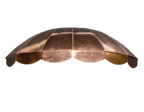 

Scallop bottom dome-shaped fixed awning for a beautiful frame on any door or window