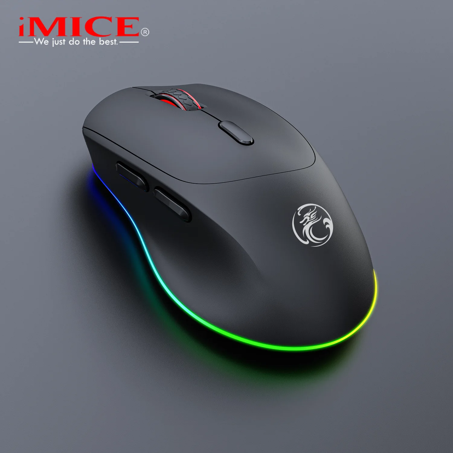 Wireless Bluetooth 5.1 Mouse 2.4G Rechargeable RGB Mice 4000DPI 6 Keys  40dB Mute Mouse For PC Laptop ipad Macbook