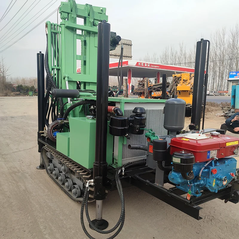 カスタマイズされた人気商品 高性能空気圧式水井戸掘削機 200m クローラ式土壌・岩石井戸掘削装置