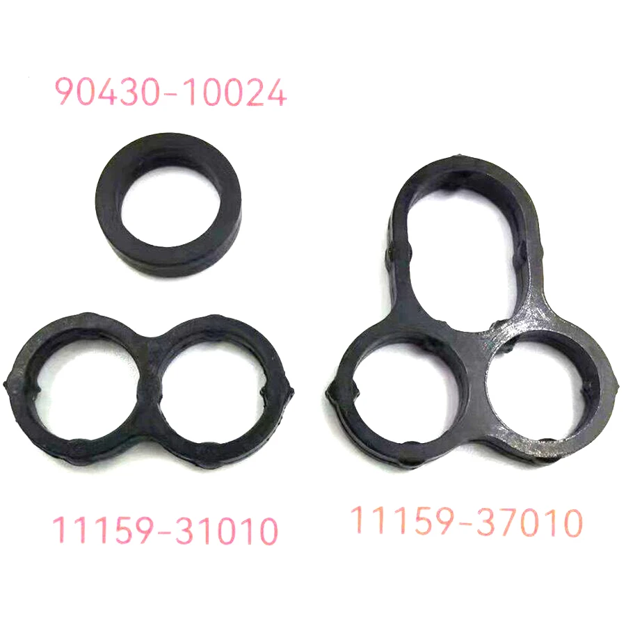 Wooeight 1Set Camshaft Bearing Cap Oil Hole Gasket Rubber Sealing Ring For Toyota Lexus ES 90430-10024/11159-31010/11159-37010