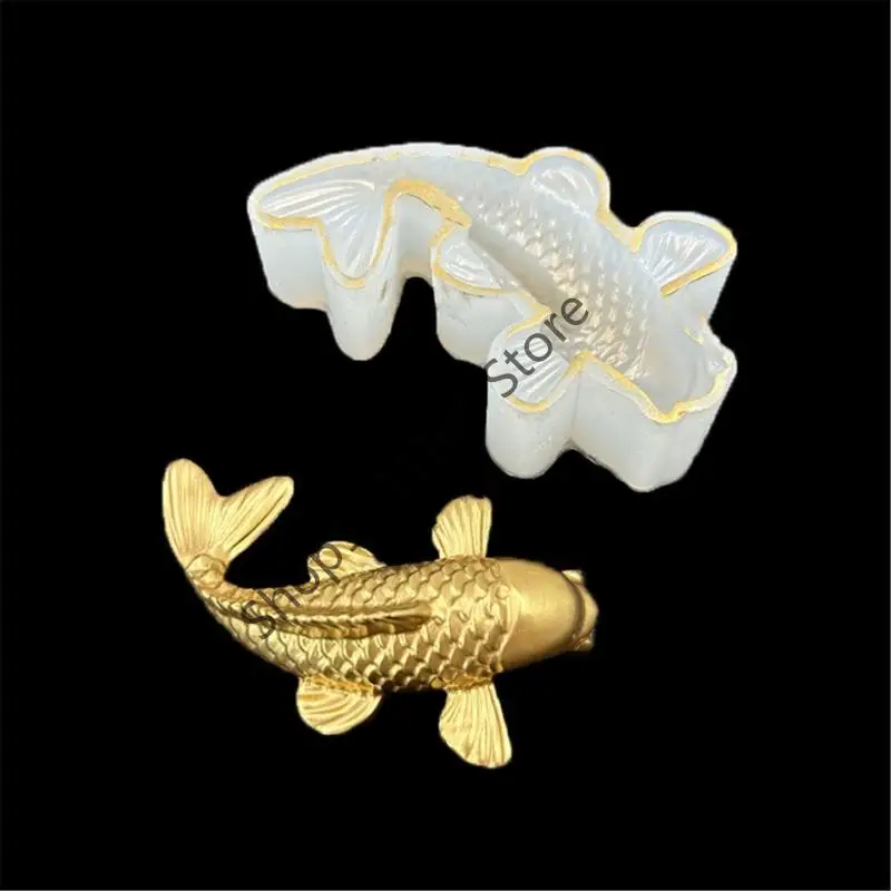 X6he سهلة إزالة القالب السمك سيليكون الكارب لمشاريع فنية الراتنج وديكور المنزل