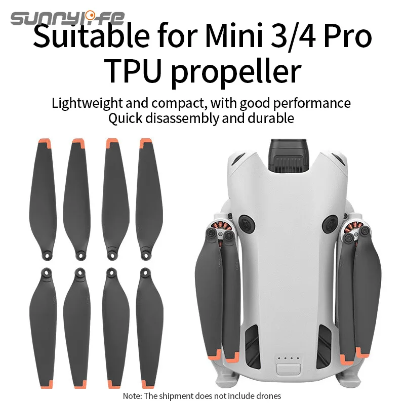 Sunnylife 6030 Propeller For DJI Mini 3/4 Pro Double Sided Colorful Replacement Spare Parts Quick-Release Drone Accessories