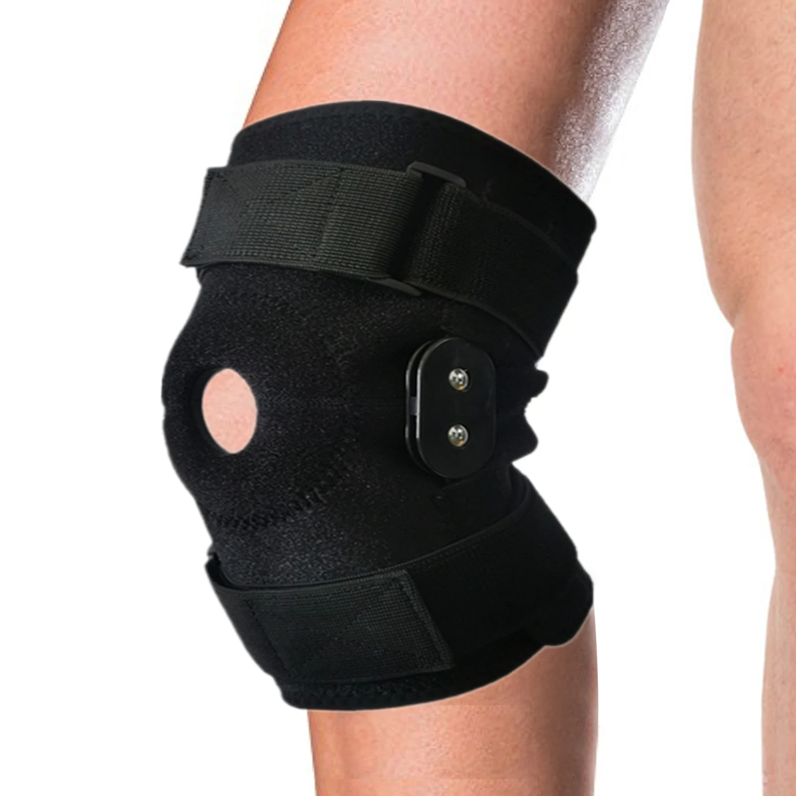 Sports Knee Pads Knee Brace With Side Stabilizers Aluminum Alloy Bracket Adjustable Protective Knee Pads For Men And Women To