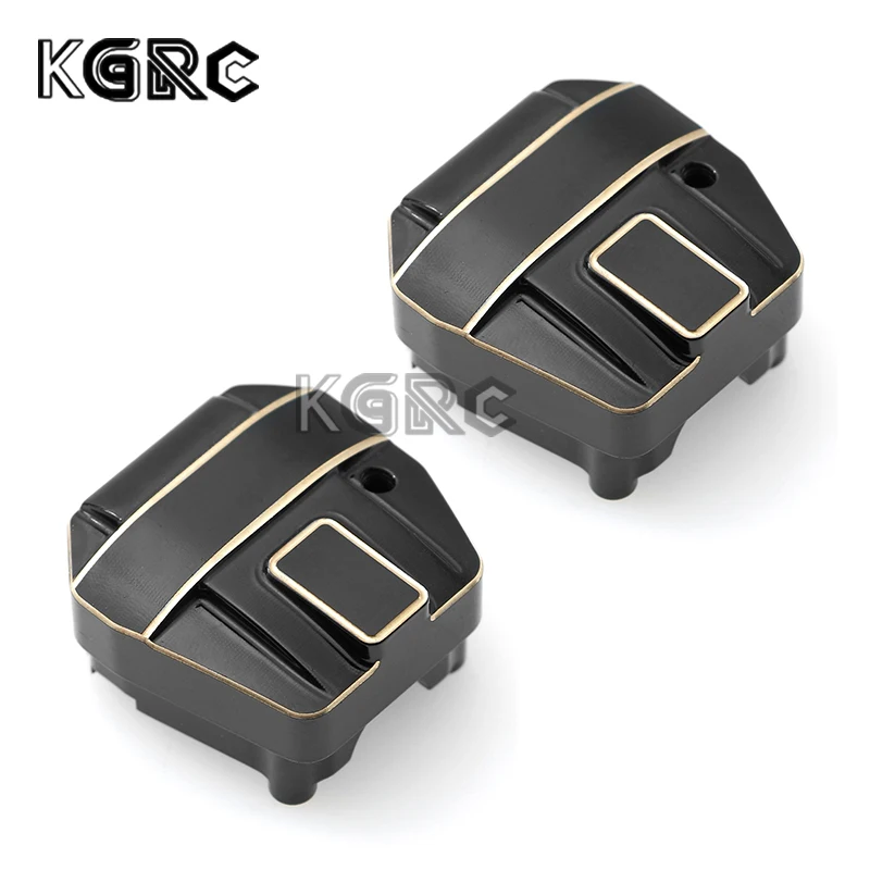 

2pcs Black Coating Brass Differential Cover for Axial SCX10 PRO 1/10 RC Crawler Car Upgrade Parts Accessories