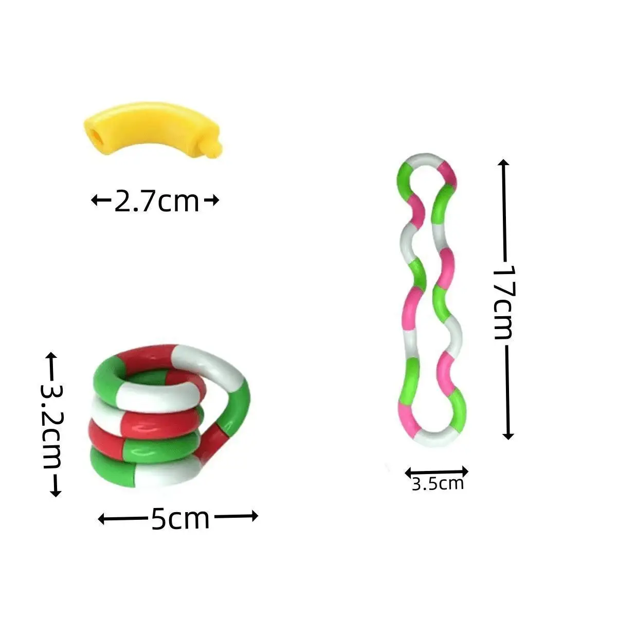 Tangle Twist Toy Children's Attention Training Educational Stress Relieving ADHD Toy Thinking Training Toy Funny Gift for Kids