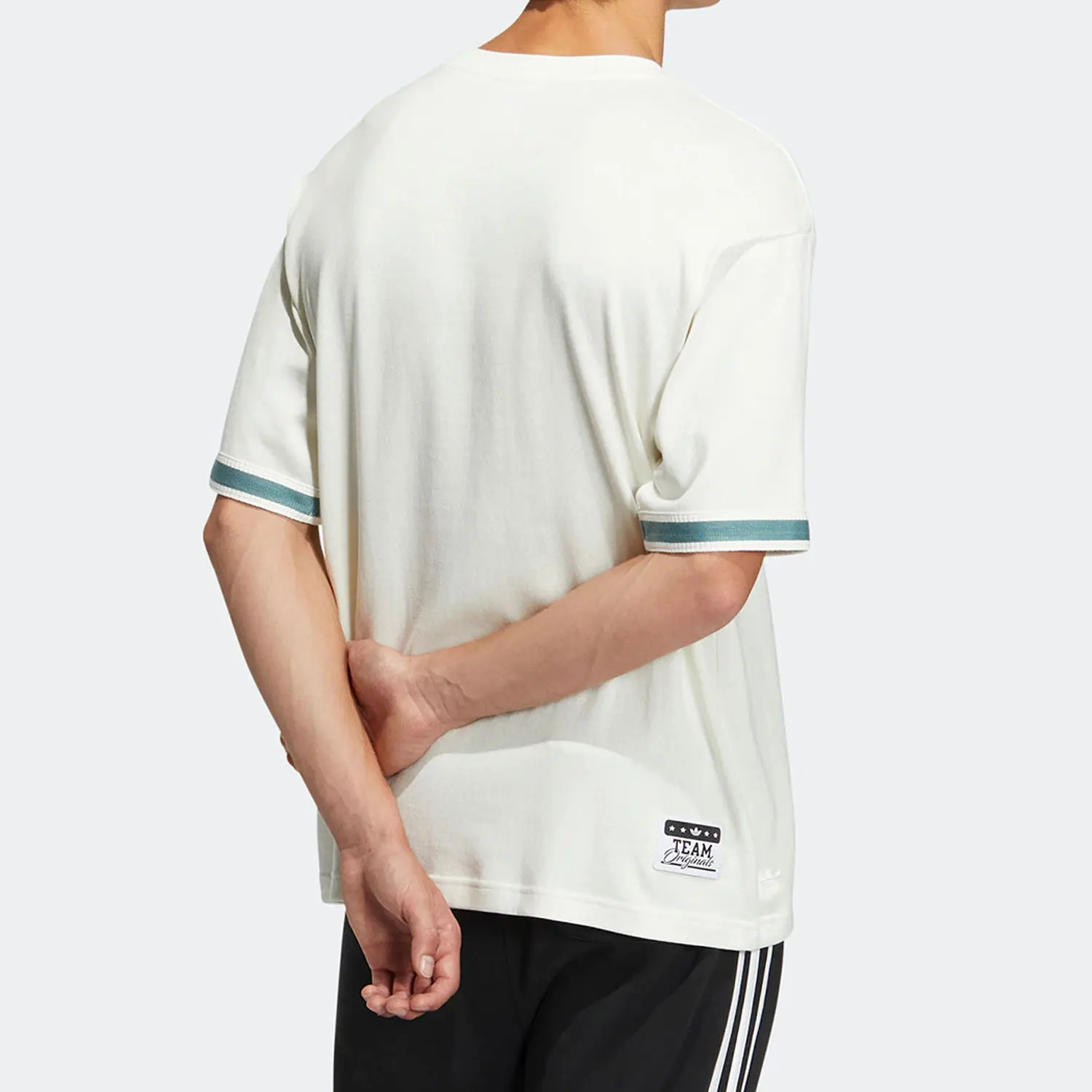 Adidas genuine Trefoil MC BADGE TEE Couple Sports Short Sleeve HS2016