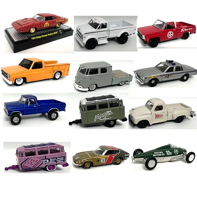 

M2 Machines Packing No Box 1:64 Alloy Diecast Model Car Transport Trailer Pickup Van Car Child Gift Collectible Toys Bulk