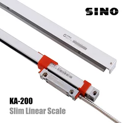 Sino KA200 300 310 320 330 340 350 360mm Thin Linear Scale 16mm*16mm Slim Optical Encoder Sensor Rating Ruler For Mini CNC Lathe