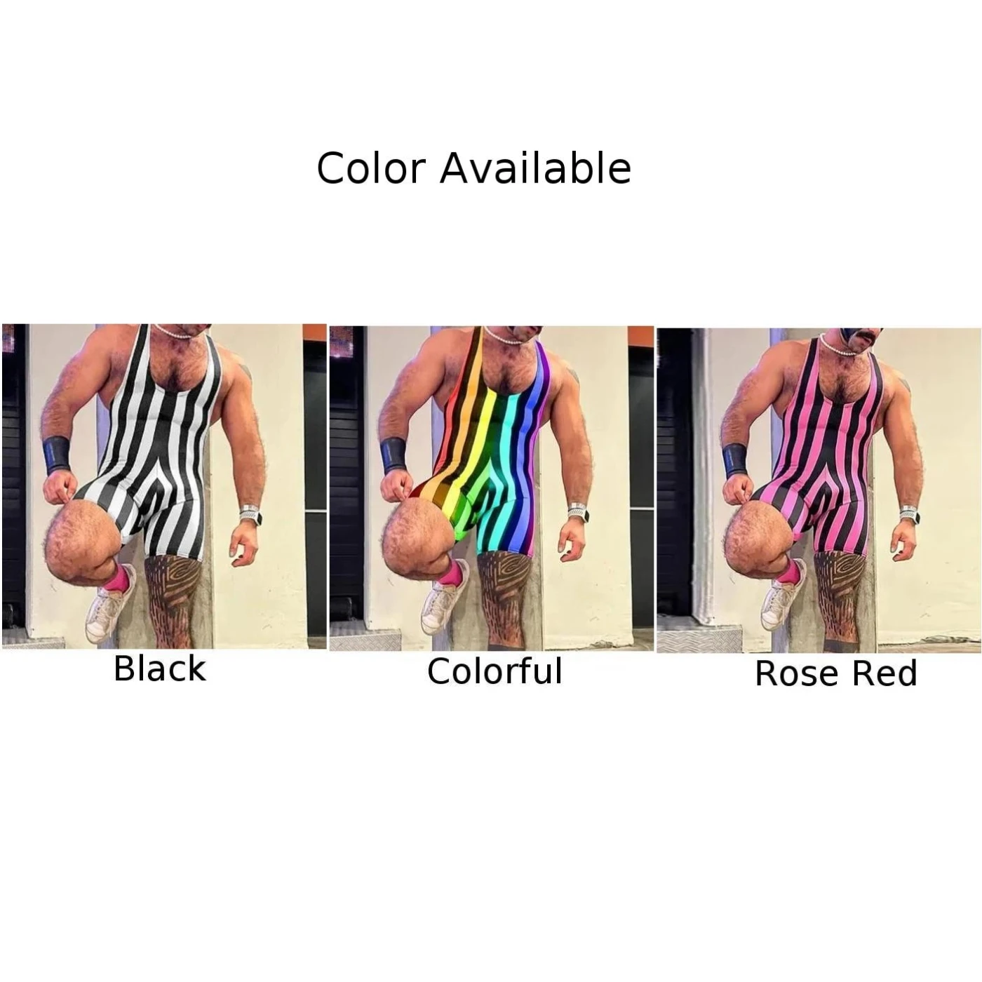 Daily Use For Indoor Sports Men Shapewear Rompers Men\\\'s Erotic Clothing Polyester Fabric Regular Length Sleeveless Design